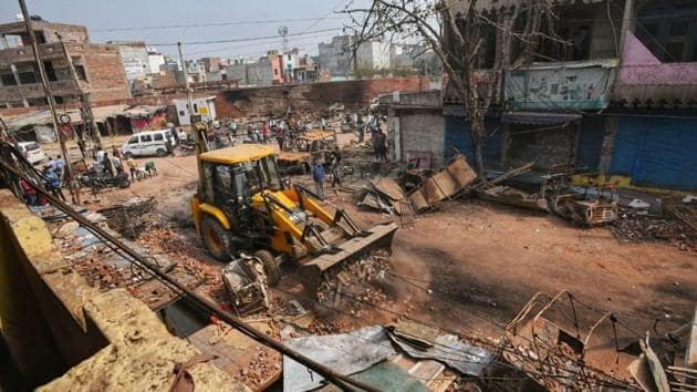 Communal violence in Delhi has taken at least 42 lives since Sunday.(HT Photo/Amal KS)