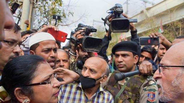 New Delhi Lieutenant Governor Anil Baijal (Right). This is Baijal’s first visit to violence affected areas in north east Delhi. (PTI) New Delhi Lieutenant Governor Anil Baijal (Right). This is Baijal’s first visit to violence affected areas in north east Delhi. (PTI)