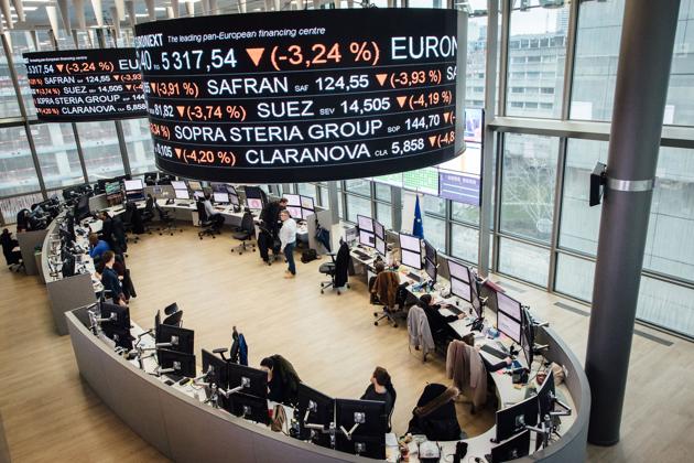 A value of $5 trillion was wiped out from the rout reported overnight in American stocks and across Asian and European equities on Friday. (Bloomberg) A value of $5 trillion was wiped out from the rout reported overnight in American stocks and across Asian and European equities on Friday. (Bloomberg)