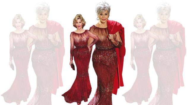 Jane Fonda set an example by upcycling her Eli Saab dress from six years ago at the 2020 Oscars