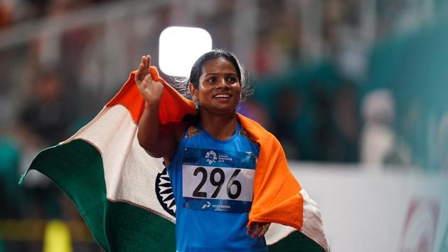 Dutee Chand Wins 100m Dash Second Gold For Narinder Hindustan Times