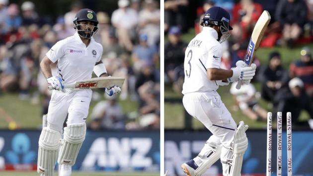 Virat Kohli and Ajinkya Rahane.(AP/PTI) Virat Kohli and Ajinkya Rahane.(AP/PTI)