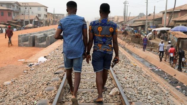 The church pastor told Reuters that Agiriga was a vulnerable young man who had been taken advantage of. He wanted to help. But the arrangement ended after five months during which Agiriga clashed with his roommate. Agiriga now lives in a safe house for men in Lagos. (Temilade Adelaja / REUTERS) 