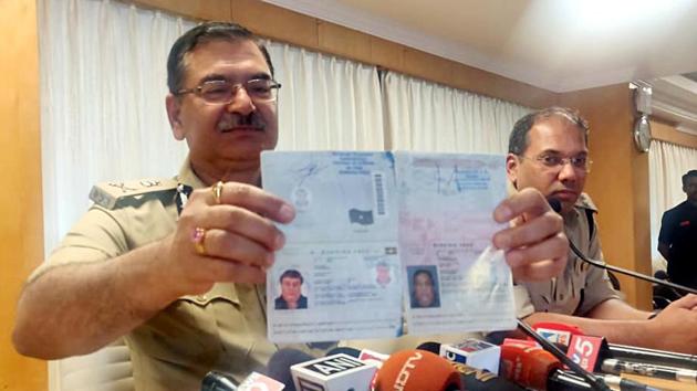 Amar Kumar Pandey IPS Ph.D. addresses to media as Fugitive gangster Ravi Pujari has been brought to Bengaluru.(ANI)