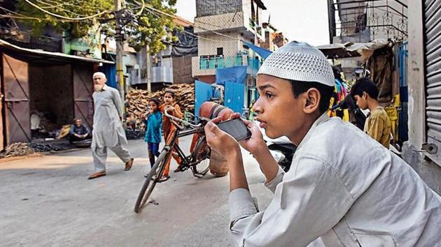 Residents of Trilokpuri after violent clashes gripped North East Delhi, in New Delhi. Trilokpuri which has been the epicentre of several riots in the past remained peaceful. (Raj K Raj / Hindustan Times) Residents of Trilokpuri after violent clashes gripped North East Delhi, in New Delhi. Trilokpuri which has been the epicentre of several riots in the past remained peaceful. (Raj K Raj / Hindustan Times)