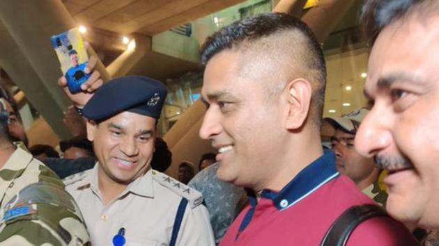 MS Dhoni arrives in Chennai. (CSK Twitter) MS Dhoni arrives in Chennai. (CSK Twitter)