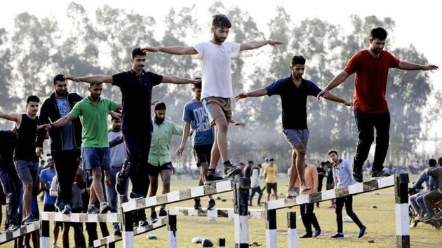 UP Police constable recruitment 2020. (HT file) UP Police constable recruitment 2020. (HT file)