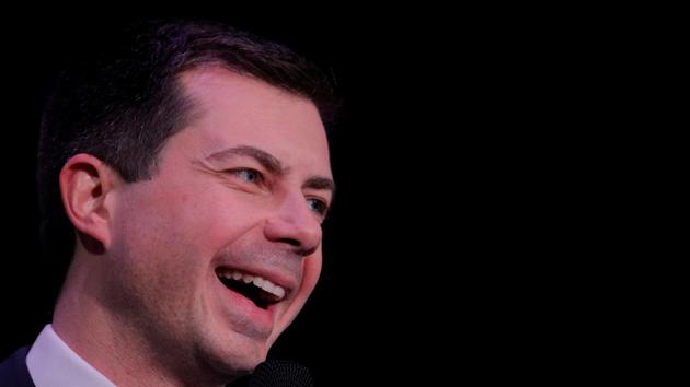 Pete Buttigieg, a military veteran and former mayor of South Bend, Indiana ended his campaign on Sunday to be the Democratic nominee.(REUTERS)