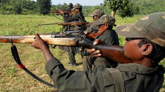 Maoist rebels train in a forest area.(AP File Photo)