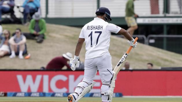 India's Rishabh Pant walks from the field after he was dismissed (AP) India's Rishabh Pant walks from the field after he was dismissed (AP)