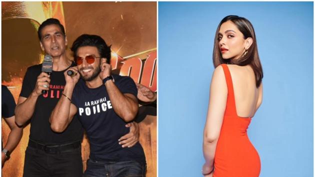 Ranveer Singh came 40 minutes late for the Sooryavanshi trailer launch.(Varinder Chawla/Instagram) Ranveer Singh came 40 minutes late for the Sooryavanshi trailer launch.(Varinder Chawla/Instagram)