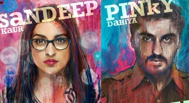 Sandeep Aur Pinky Faraar posters have Parineeti Chopra as Sandeep Kaur and Arjun Kapoor as Pinky Dahiya.