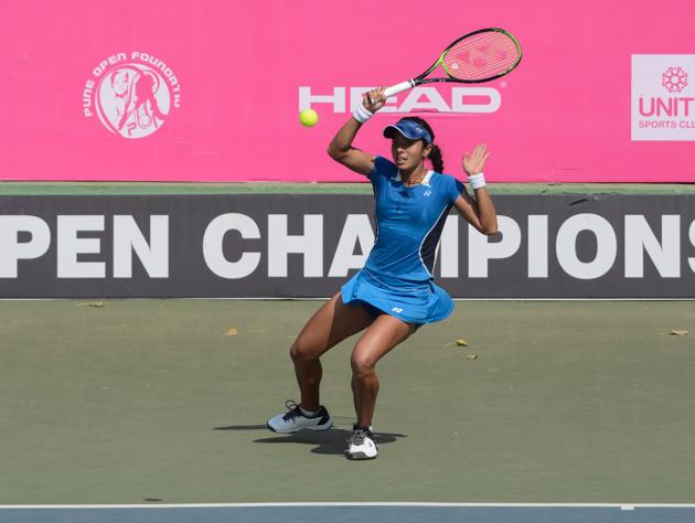 File image of Indian tennis star Ankita Raina. (Milind Saurkar/HT Photo) File image of Indian tennis star Ankita Raina. (Milind Saurkar/HT Photo)