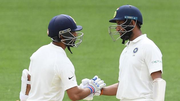 File image of India cricketers Ajinkya Rahane and Cheteshwar Pujara (R).(Getty Images) File image of India cricketers Ajinkya Rahane and Cheteshwar Pujara (R).(Getty Images)