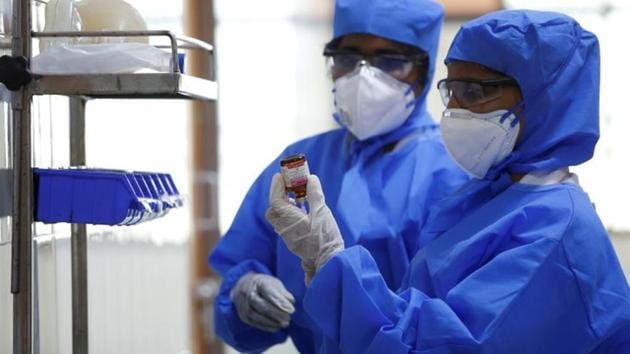 Medical staff with protective clothing, Rajiv Ghandhi Government General hospital, Chennai, India, January 29, 2020(REUTERS)