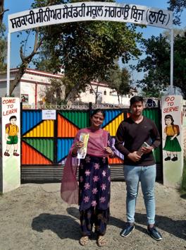 Rajni Sathi and her son, Deepak Sathi, who took the exam at Government Senior Secondary School, Jagraon Bridge. (HT PHOTO) Rajni Sathi and her son, Deepak Sathi, who took the exam at Government Senior Secondary School, Jagraon Bridge. (HT PHOTO)