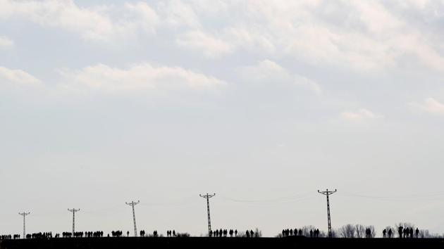 Further south, at least 1,000 migrants have reached Greece’s eastern Aegean islands since Sunday morning, Greek police said. (Umit Bektas / REUTERS) Further south, at least 1,000 migrants have reached Greece’s eastern Aegean islands since Sunday morning, Greek police said. (Umit Bektas / REUTERS)