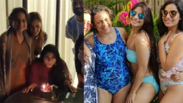 Tanishaa Mukerji celebrates her birthday with her loved ones.