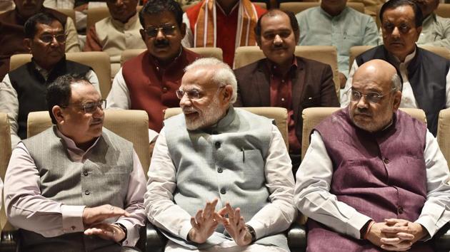 Following PM Modi’s announcement, BJP president JP Nadda, Home Minister AmitShah and other senior party leaders also said that they would not participate in any Holi Milan function due to concerns over spread of coronavirus. (Sanjeev Verma/HT PHOTO) Following PM Modi’s announcement, BJP president JP Nadda, Home Minister AmitShah and other senior party leaders also said that they would not participate in any Holi Milan function due to concerns over spread of coronavirus. (Sanjeev Verma/HT PHOTO)