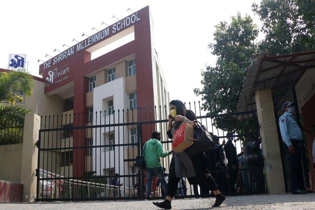 A view of The Shreeram Millennium School at Sector 135, in Noida. (Hindustan Times) A view of The Shreeram Millennium School at Sector 135, in Noida. (Hindustan Times)