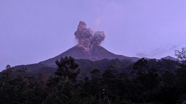 The Southeast Asian nation—an archipelago of more than 17,000 islands and islets—has nearly 130 active volcanoes. It sits on the Pacific “Ring of Fire”, a vast zone of geological instability where the collision of tectonic plates causes frequent quakes and major volcanic activity. (Rizky Tulus / Indonesia Out / REUTERS)