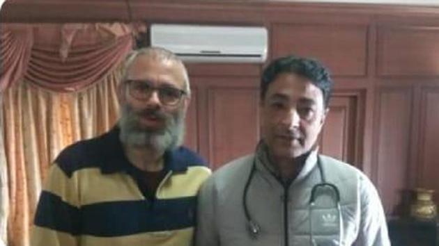 The photograph in which Omar Abdullah is seen sporting an overgrown grey dishevelled beard is similar to the one which had emerged a couple of months earlier. (SOURCED FROM TWITTER.) The photograph in which Omar Abdullah is seen sporting an overgrown grey dishevelled beard is similar to the one which had emerged a couple of months earlier. (SOURCED FROM TWITTER.)