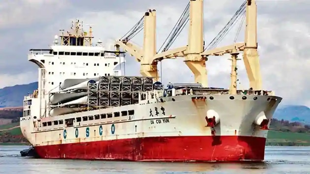 The Hong Kong-registered Chinese ship, Da Cui Yun was seized by Indian authorities on February at Kandla port in Gujarat ((File photo/ALAmy)) The Hong Kong-registered Chinese ship, Da Cui Yun was seized by Indian authorities on February at Kandla port in Gujarat ((File photo/ALAmy))