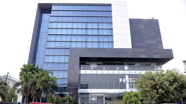 Paytm’s Noida office (in photo), which was closed down on Wednesday, will be operational from March 9, 2020.(Sunil Ghosh / HT Photo)