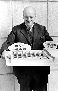 JBS Haldane (1892-1964) holding an architectural model.(Corbis via Getty Images) JBS Haldane (1892-1964) holding an architectural model.(Corbis via Getty Images)