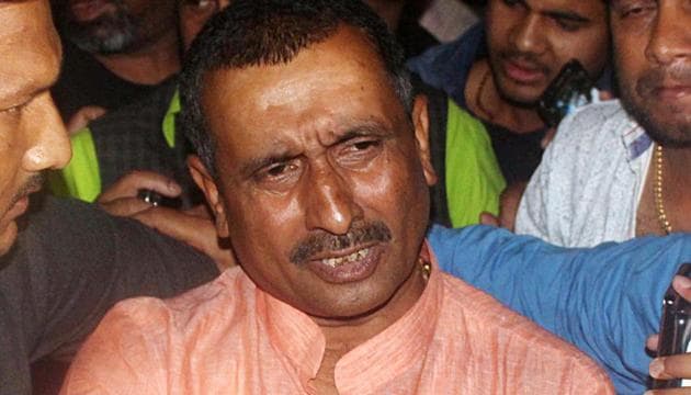 Kuldeep Singh Sengar (in the photo), his brother and three aides were convicted for culpable homicide not amounting to murder (Section 304), criminal conspiracy (120B), wrongful restraint (341), voluntarily causing hurt (323) and relevant sections of Arms Act of the Indian Penal Code(ANI photo) Kuldeep Singh Sengar (in the photo), his brother and three aides were convicted for culpable homicide not amounting to murder (Section 304), criminal conspiracy (120B), wrongful restraint (341), voluntarily causing hurt (323) and relevant sections of Arms Act of the Indian Penal Code(ANI photo)