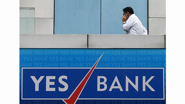 With withdrawals from Yes Bank capped at Rs 50,000 per depositor, tension among customers of the crisis-hit bank in Delhi-NCR was evident. Though there were no long queues outside bank premises, there was a rush inside bank branches. (Biplov Bhuyan / HT Photo) With withdrawals from Yes Bank capped at Rs 50,000 per depositor, tension among customers of the crisis-hit bank in Delhi-NCR was evident. Though there were no long queues outside bank premises, there was a rush inside bank branches. (Biplov Bhuyan / HT Photo)