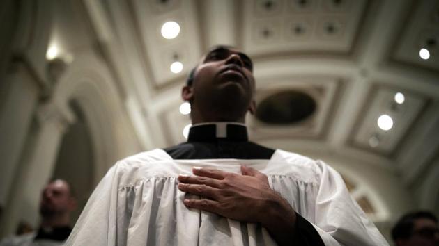 Critics express doubt that any one psychological test could effectively identify predators and say the church is wrongly linking homosexuality and pedophilia. (Wong Maye-E / AP) Critics express doubt that any one psychological test could effectively identify predators and say the church is wrongly linking homosexuality and pedophilia. (Wong Maye-E / AP)
