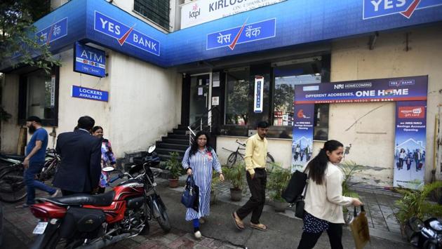 Some branches with double entry could be seen using the entrance through adjoined ATM vestibules. (Biplov Bhuyan / HT Photo) Some branches with double entry could be seen using the entrance through adjoined ATM vestibules. (Biplov Bhuyan / HT Photo)