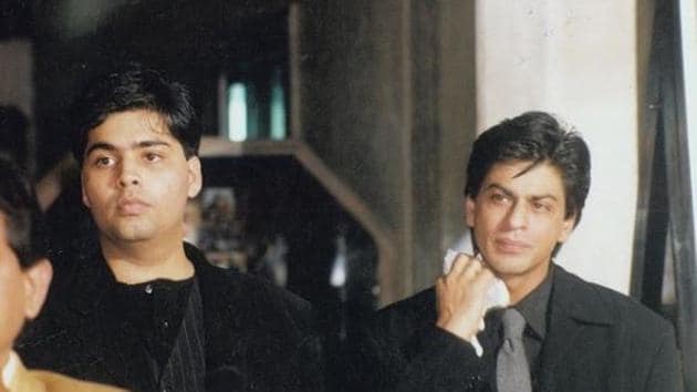 Karan Johar with Shah Rukh Khan in an old picture.