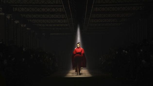Model Kaia Gerber wears a creation from the Givenchy fashion collection during Women's fashion week Fall/Winter 2020/21 presented in Paris, France. (Vianney Le Caer /Invision / AP) Model Kaia Gerber wears a creation from the Givenchy fashion collection during Women's fashion week Fall/Winter 2020/21 presented in Paris, France. (Vianney Le Caer /Invision / AP)