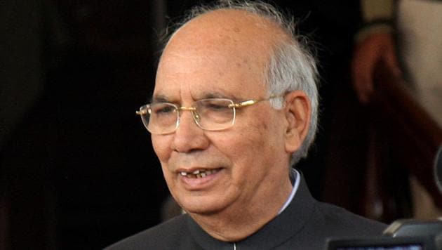 HR Bhardwaj, former Union Law minister died after a cardiac arrest at a hospital in New Delhi on Sunday evening.(HT File Photo) HR Bhardwaj, former Union Law minister died after a cardiac arrest at a hospital in New Delhi on Sunday evening.(HT File Photo)