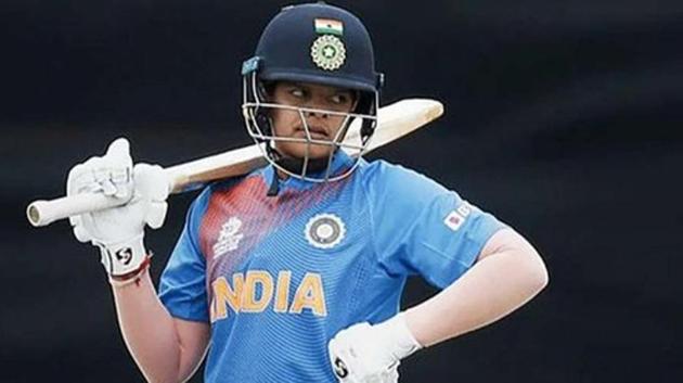 Shafali Verma in action during the Women’s T20 World Cup.(Twitter) Shafali Verma in action during the Women’s T20 World Cup.(Twitter)