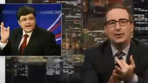 John Oliver in a screengrab from the latest episode of Last Week Tonight with John Oliver.