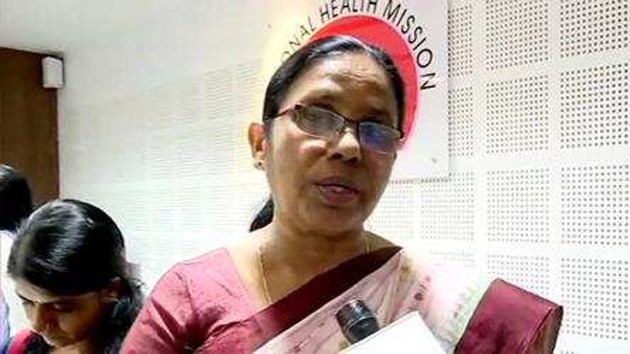 KK Shailaja talked about new measures which have been put in place after the fresh cases of coronavirus in the state.(ANI Photo) KK Shailaja talked about new measures which have been put in place after the fresh cases of coronavirus in the state.(ANI Photo)