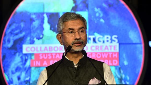 External Affairs Minister S Jaishankar speaks at an event in New Delhi, on March 7.(PTI Photo)