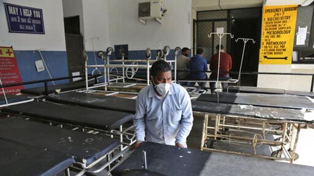 The man was kept in an isolation ward of the Murshidabad Medical College and Hospital because he had returned from Saudi Arabia. (Representative photo/AP) The man was kept in an isolation ward of the Murshidabad Medical College and Hospital because he had returned from Saudi Arabia. (Representative photo/AP)