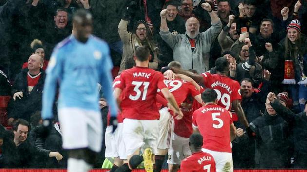 Manchester United's Scott McTominay celebrates scoring their second goal with teammates (Action Images via Reuters) Manchester United's Scott McTominay celebrates scoring their second goal with teammates (Action Images via Reuters)