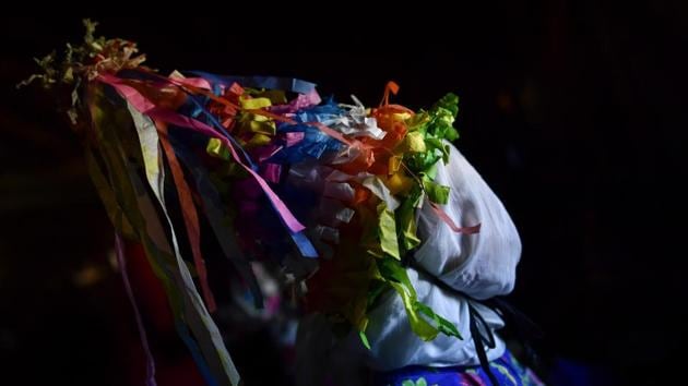 A participant prepares to take part in an ancient rural carnival in Lantz. The seasonal traditions in the Pyrenean villages of Lantz and Lesaka are not for the faint-hearted. (Alvaro Barrientos / AP) A participant prepares to take part in an ancient rural carnival in Lantz. The seasonal traditions in the Pyrenean villages of Lantz and Lesaka are not for the faint-hearted. (Alvaro Barrientos / AP)