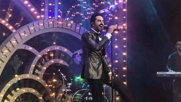 Ayushmann Khurrana performs at HT India’s Most Stylish 2019. (Varinder Chawla) 