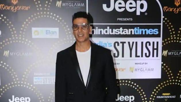 Akshay Kumar at HT India’s Most Stylish in Mumbai last year. (Varinder Chawla) 