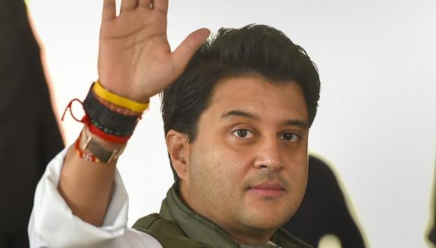 Jyotiraditya Scindia quit the Congress and appeared set to join BJP on Tuesday.(PTI)