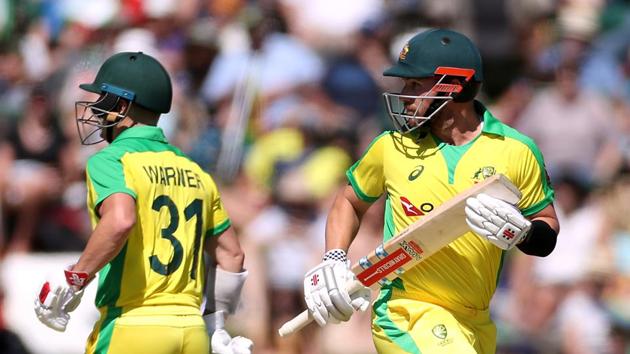 Australia's Aaron Finch and David Warner in action (REUTERS) Australia's Aaron Finch and David Warner in action (REUTERS)
