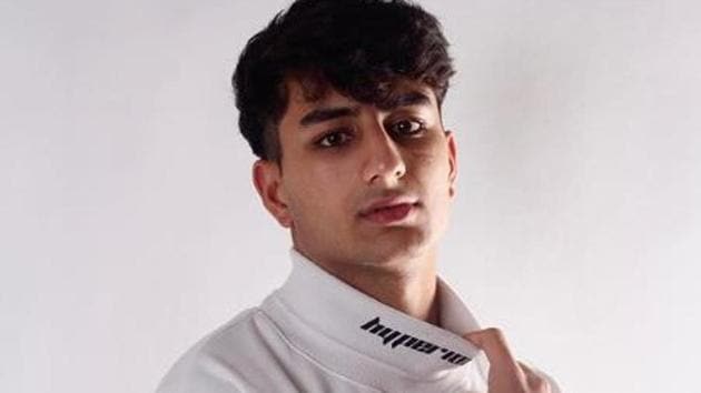 Ibrahim Ali Khan in a picture from what appears to be his first professional photoshoot.(Instagram)