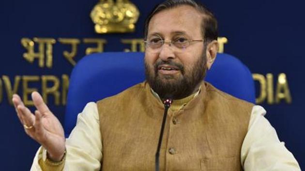 Prakash Javadekar announced environmental clearance for the second airport in Goa on Thursday. (Sanjeev Verma/HT PHOTO) Prakash Javadekar announced environmental clearance for the second airport in Goa on Thursday. (Sanjeev Verma/HT PHOTO)