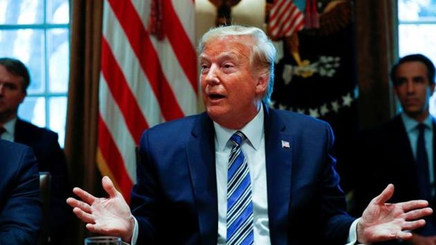 Donald Trump was on his maiden official visit to India from February 24 to 25.(Reuters Photo) Donald Trump was on his maiden official visit to India from February 24 to 25.(Reuters Photo)